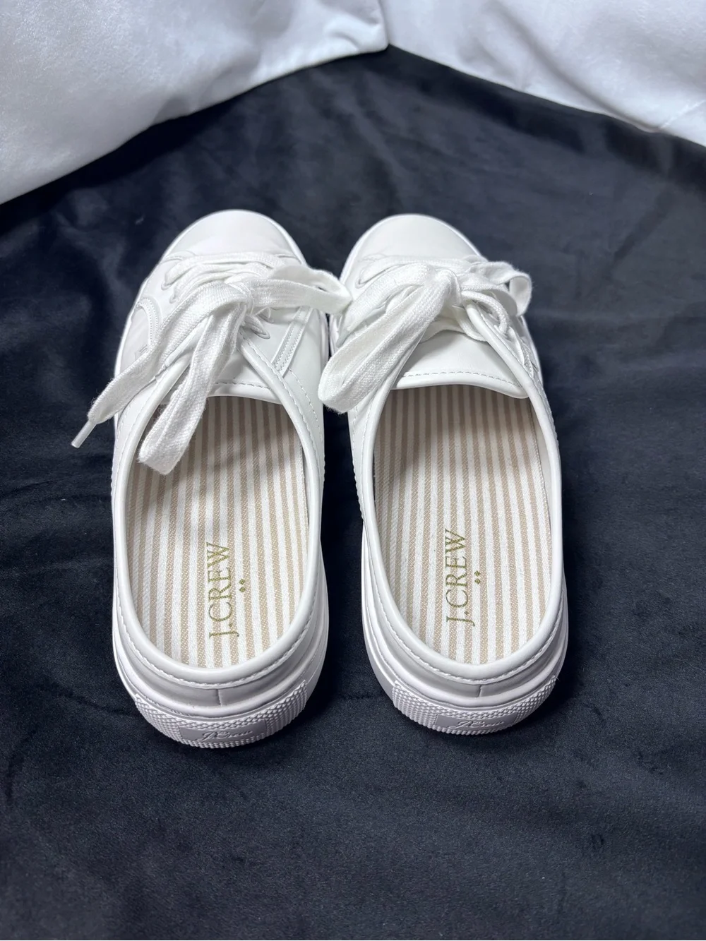 J.Crew Slip-On Mule Sneakers – White – Size 7.5